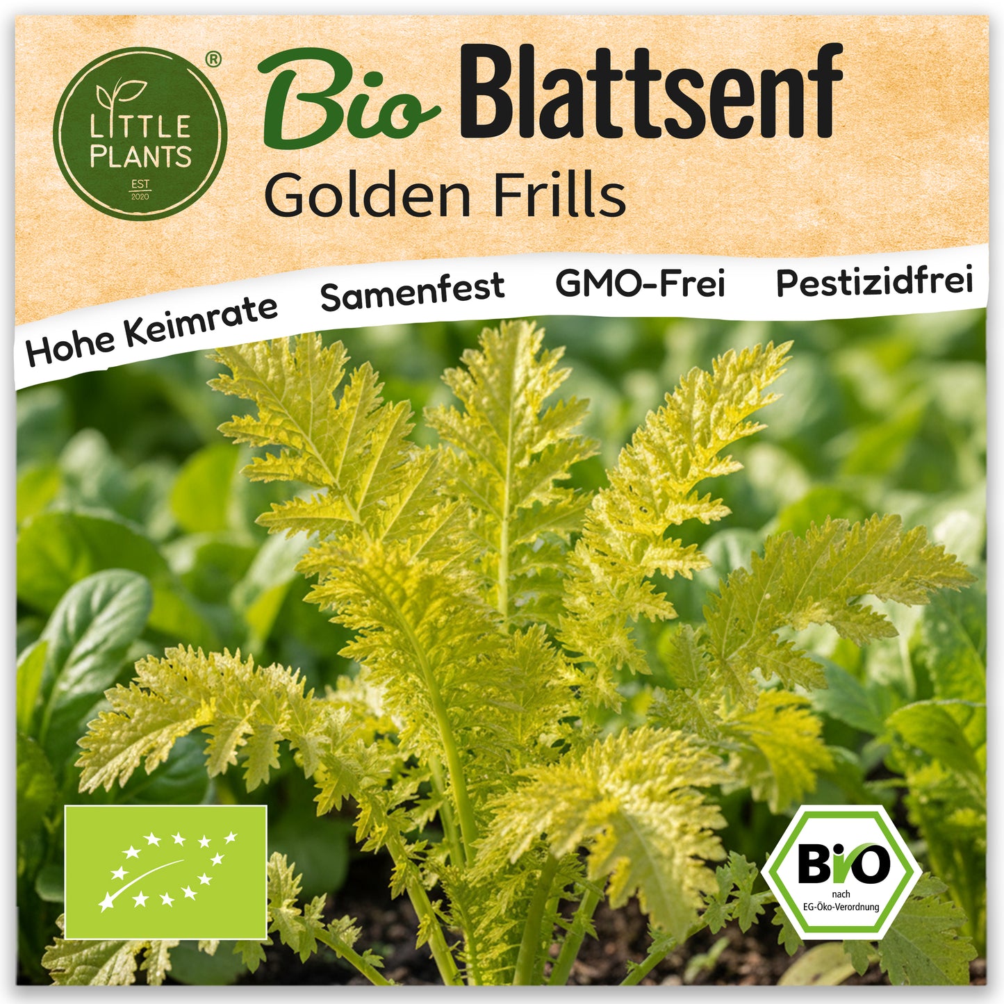 Bio-Blattsenf (Golden Frills)