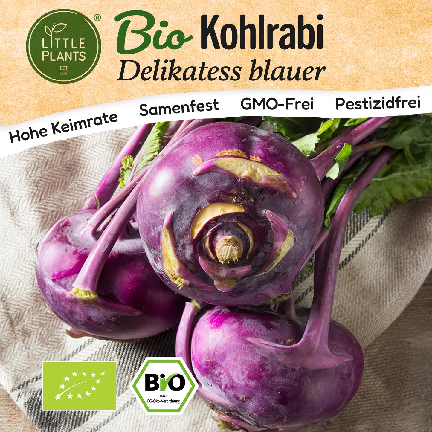 Bio-Kohlrabi (Delicatess blue)