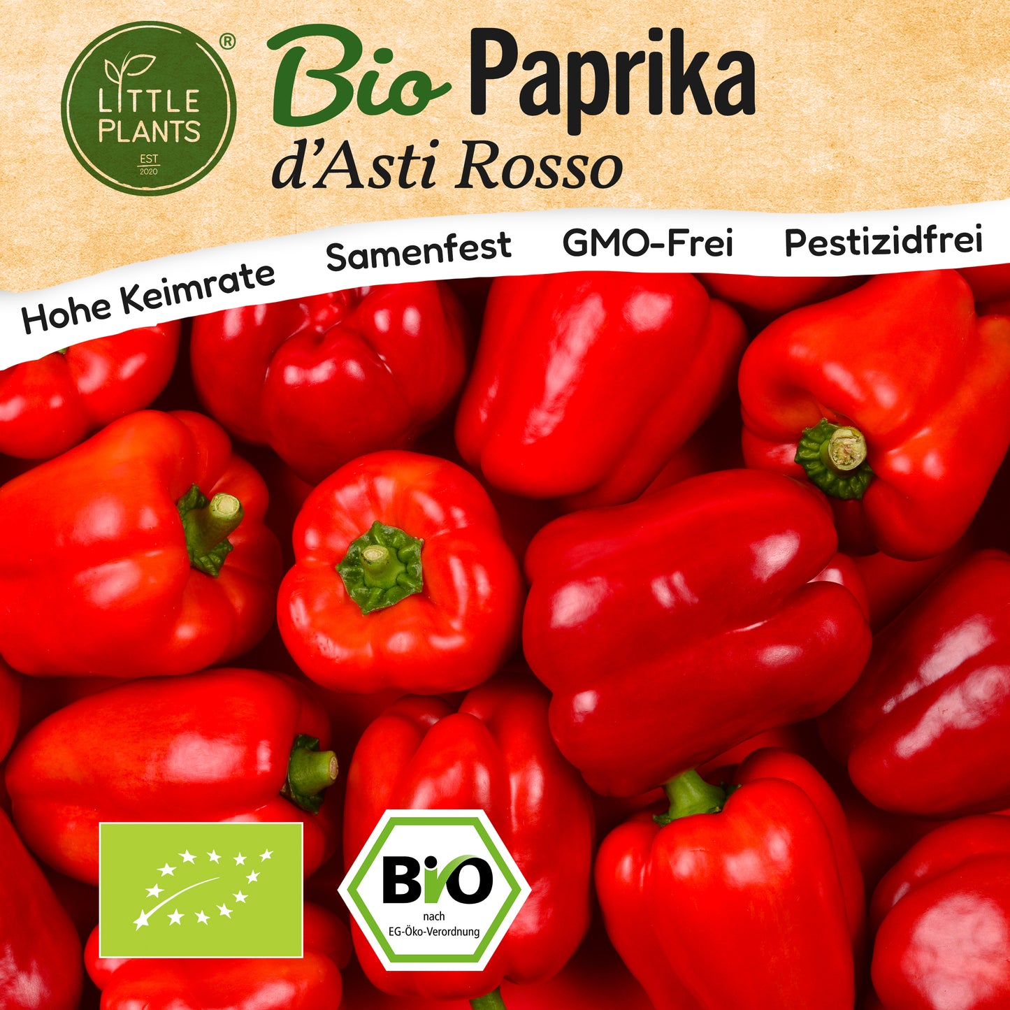 Bio-Paprika (Rote aus Asti)