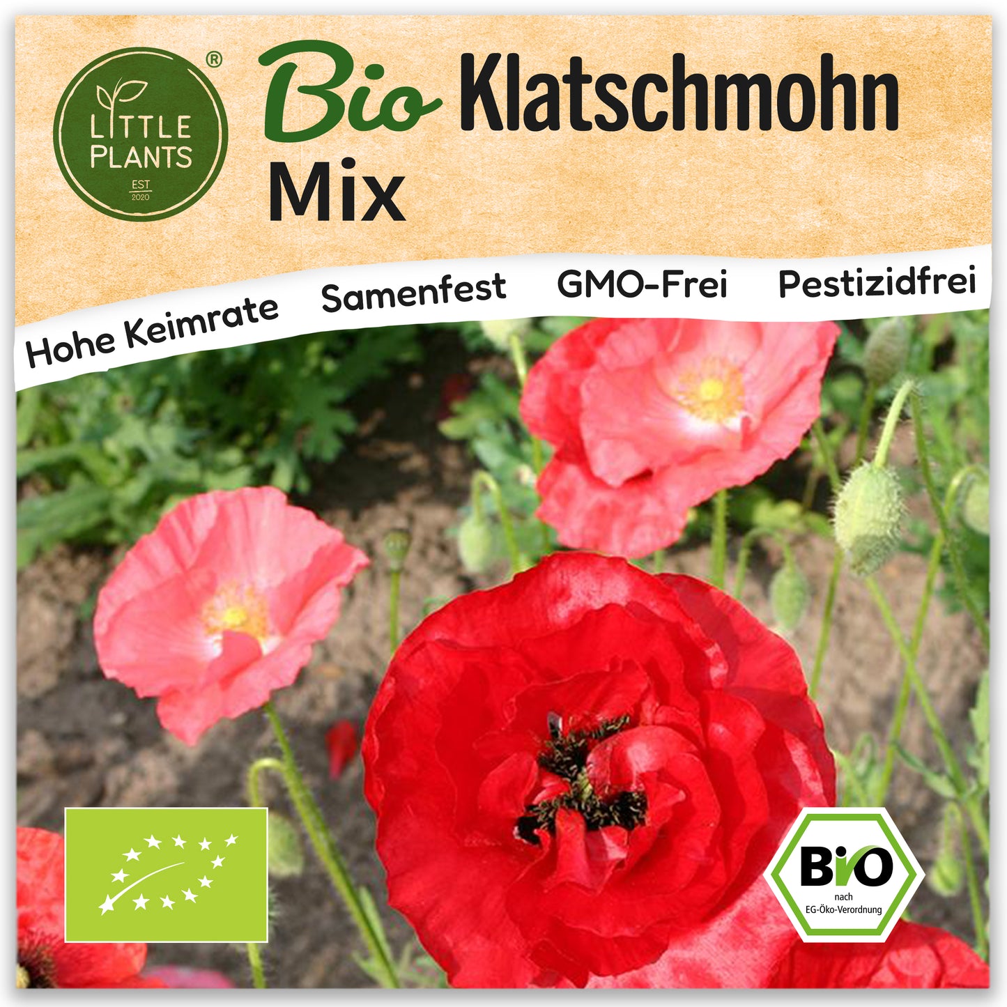 Bio-Klatschmohn (Mix)