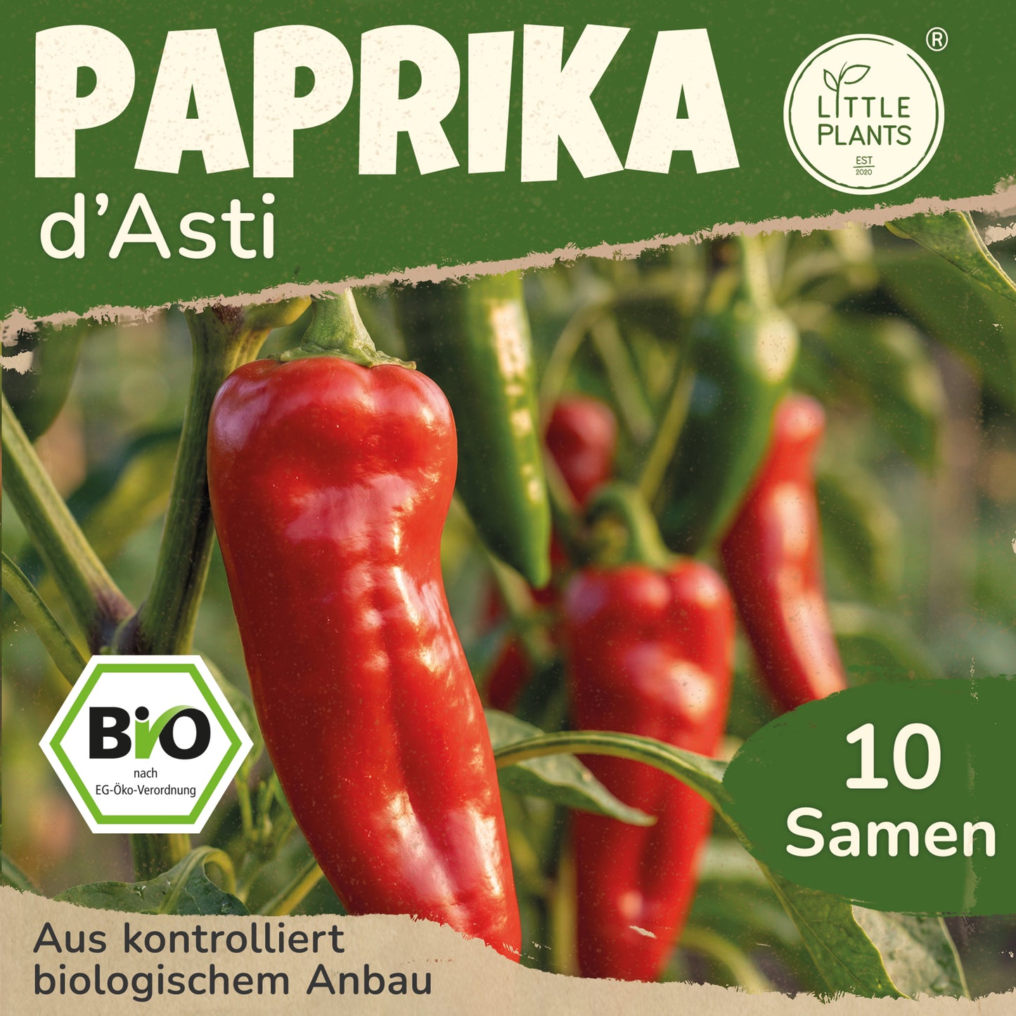 Bio-Paprika (Rote aus Asti)