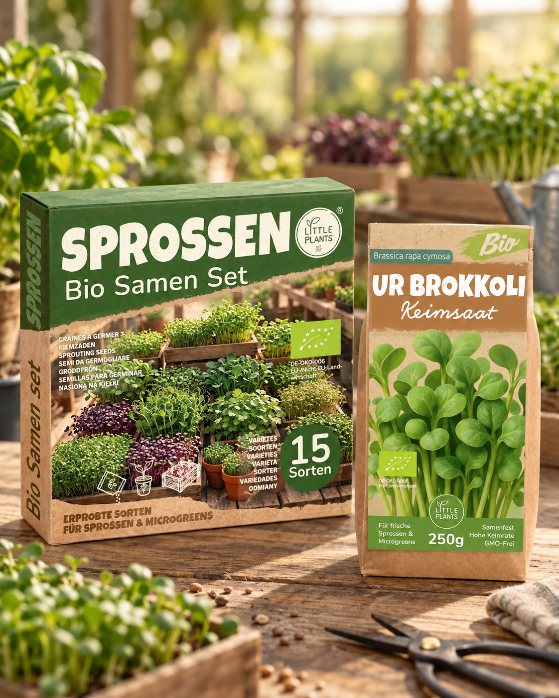 Sprossen und Microgreens