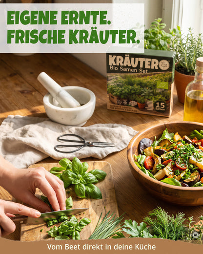 Bio Kräutersamen Probierset mit 15 Sorten