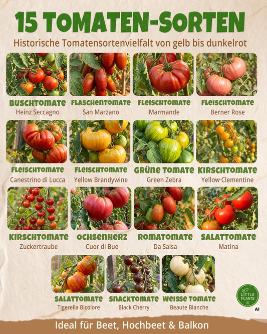 Bio-Tomatensamen Set mit 15 Sorten