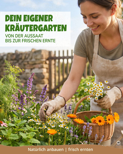 Bio-Heilkräuter Samen Set mit 15 Sorten
