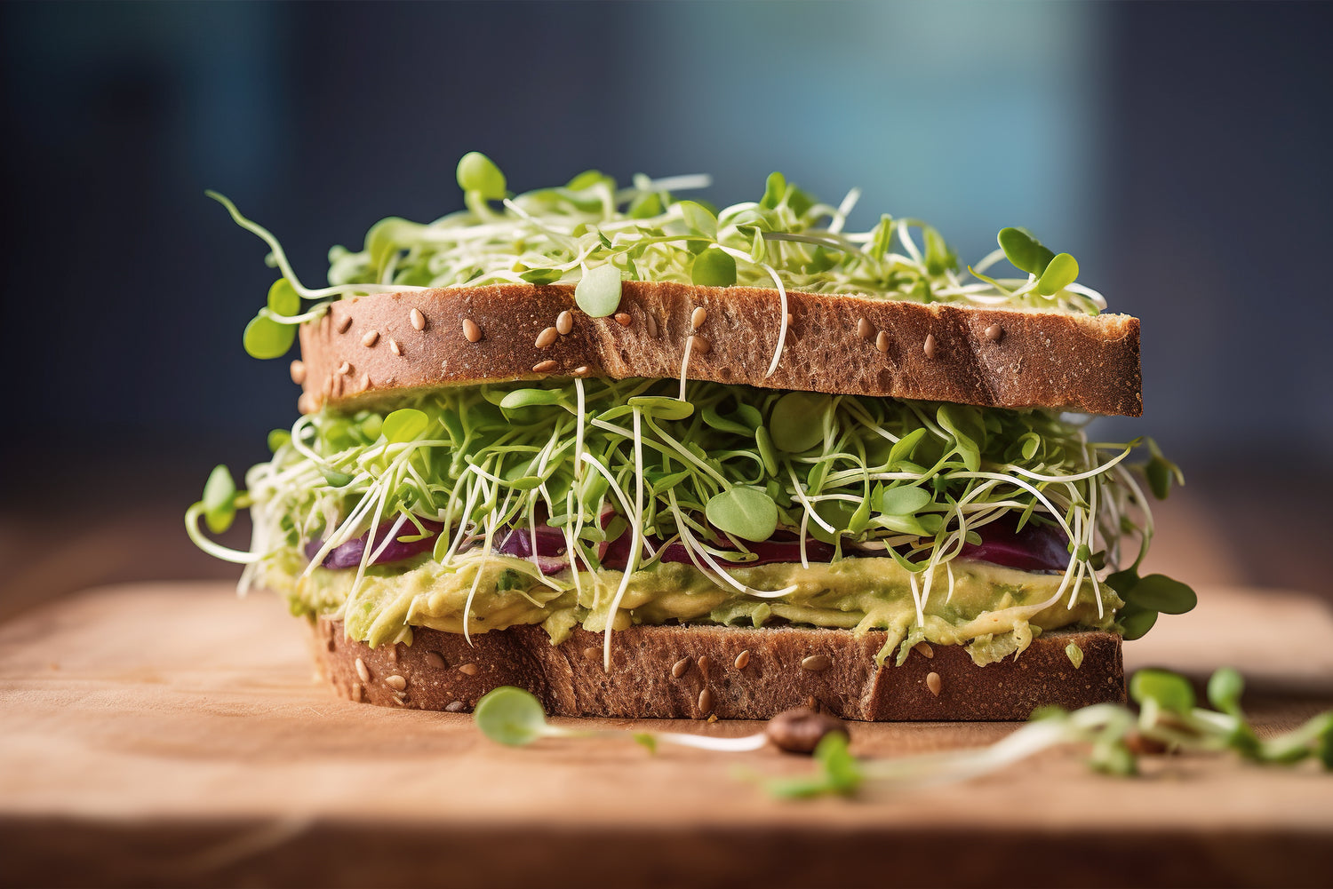 Brot mit Sprossen