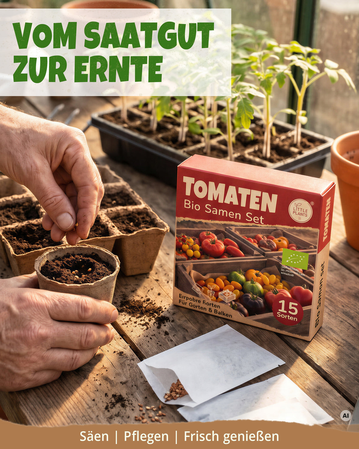 Bio-Tomatensamen Set mit 15 Sorten