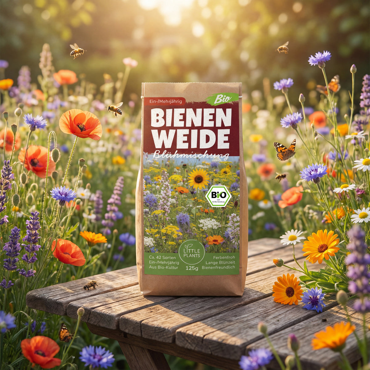 Bio Bienenweide Blühmischung Bienenparty (Mehrjährig)