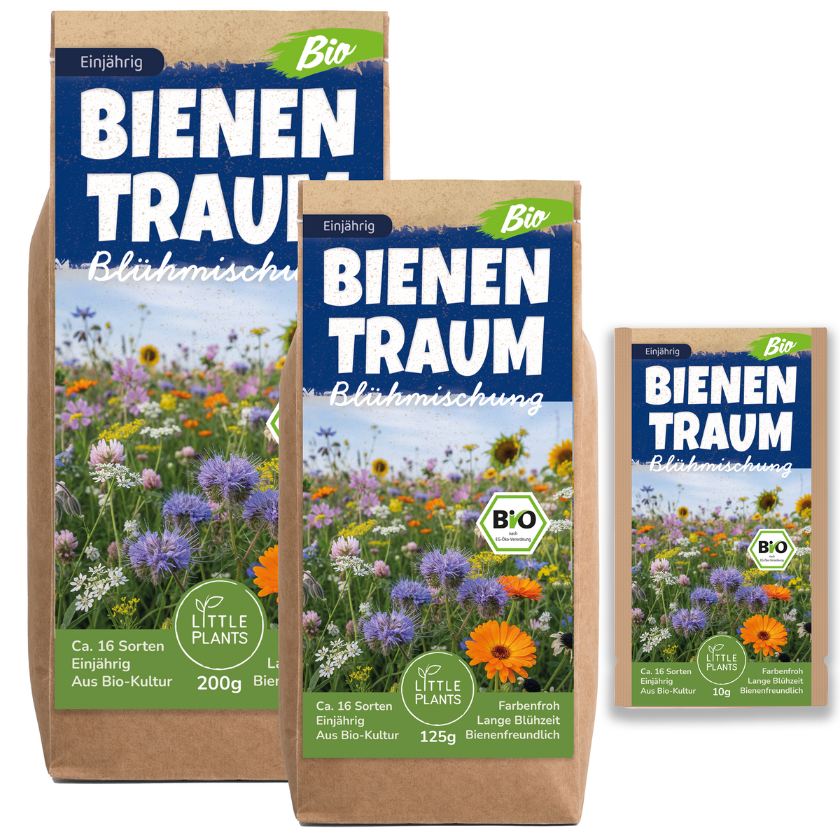 Bio Bienenweide Blühmischung Bienentraum (Einjährig)