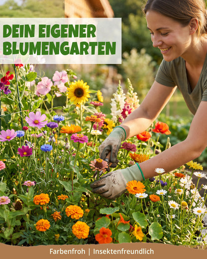 Bio-Blumensamen Set mit 15 Sorten