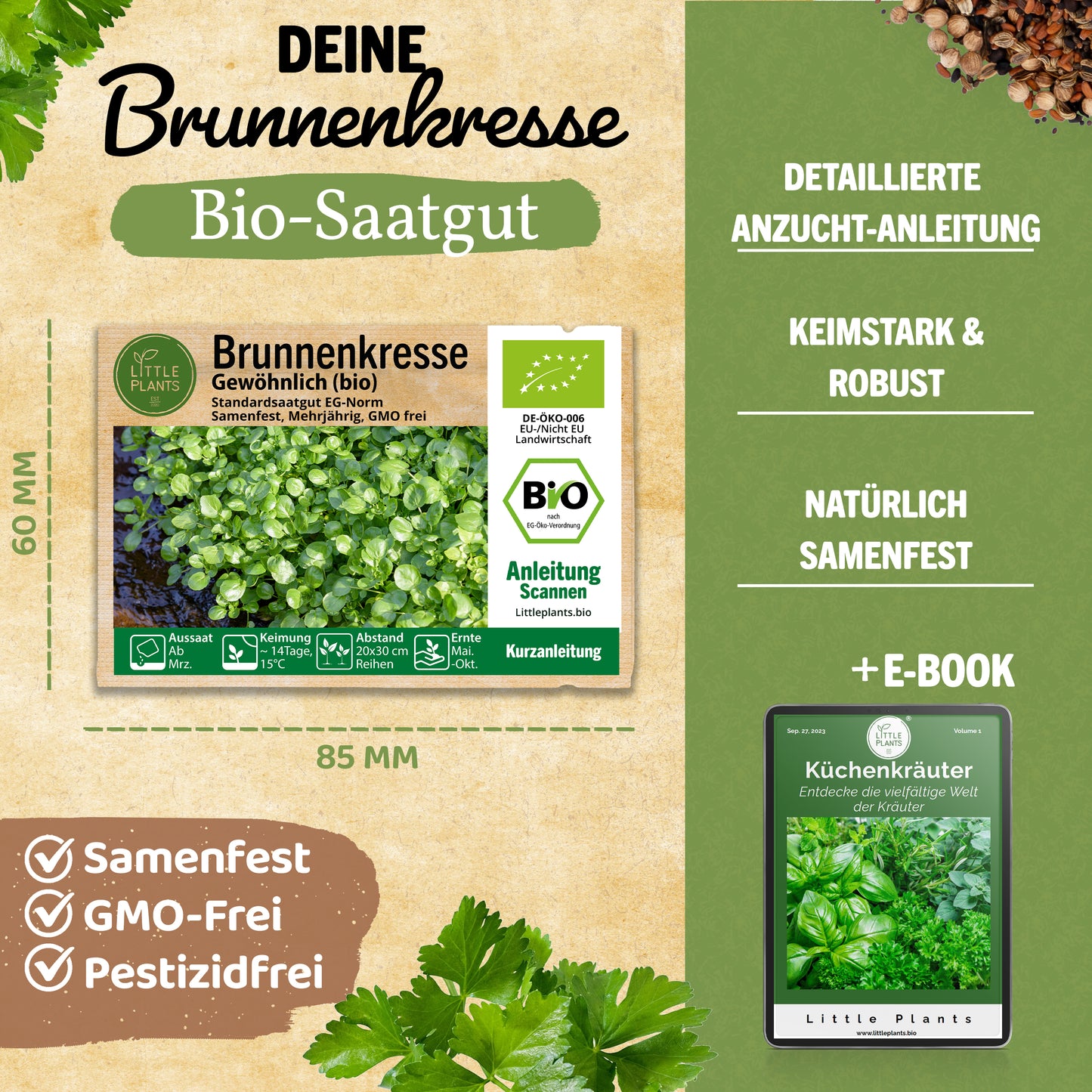 Bio-Brunnenkresse