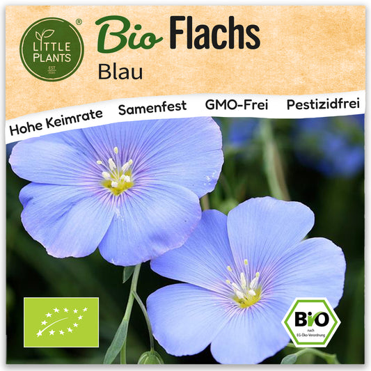 Bio-Flachs (Blau)