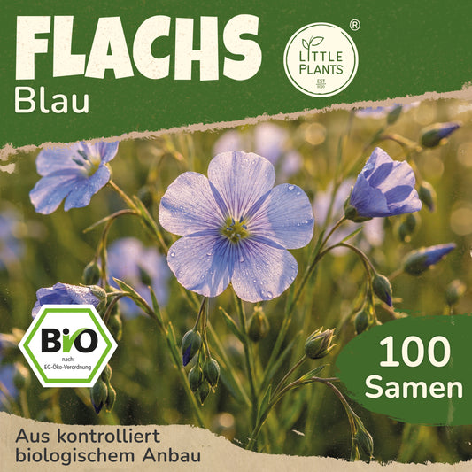 Bio-Flachs (Blau)
