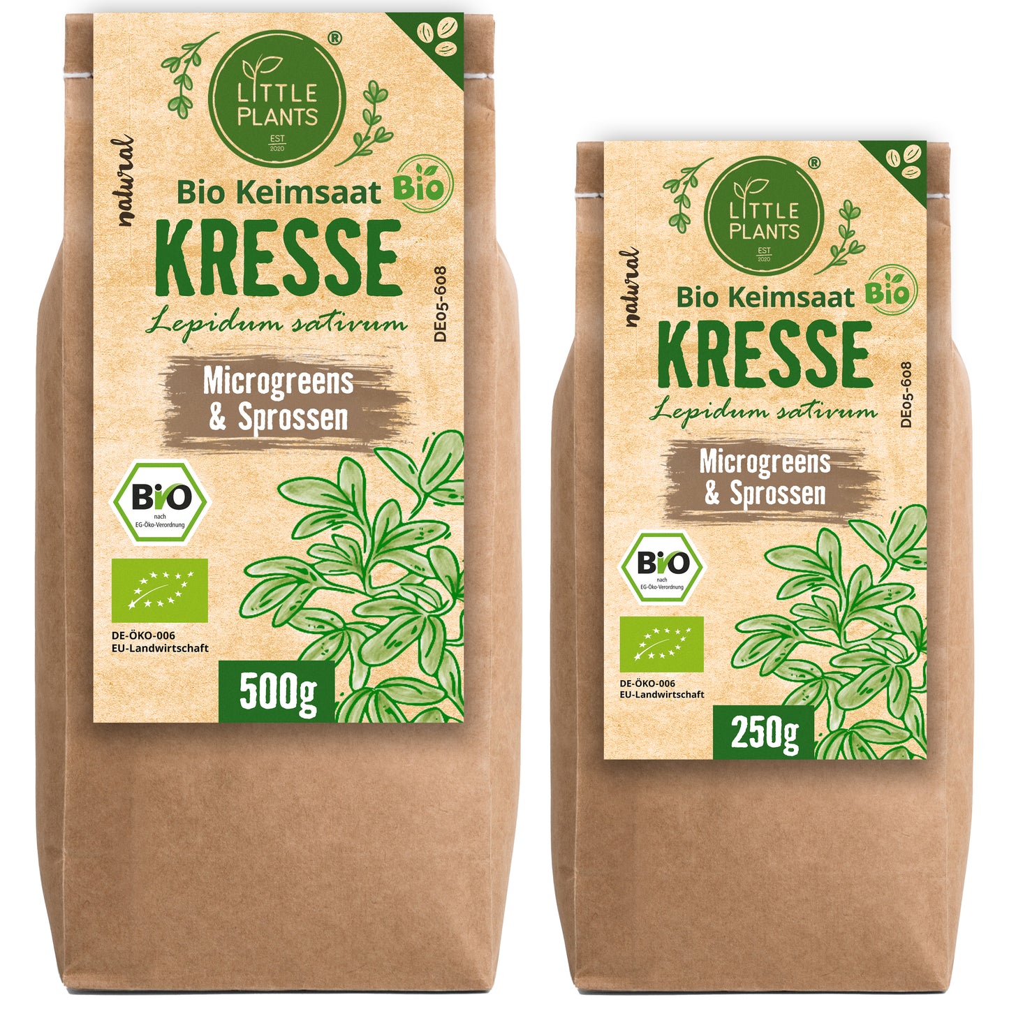 Bio Kresse Keimsaat 250g und 500g