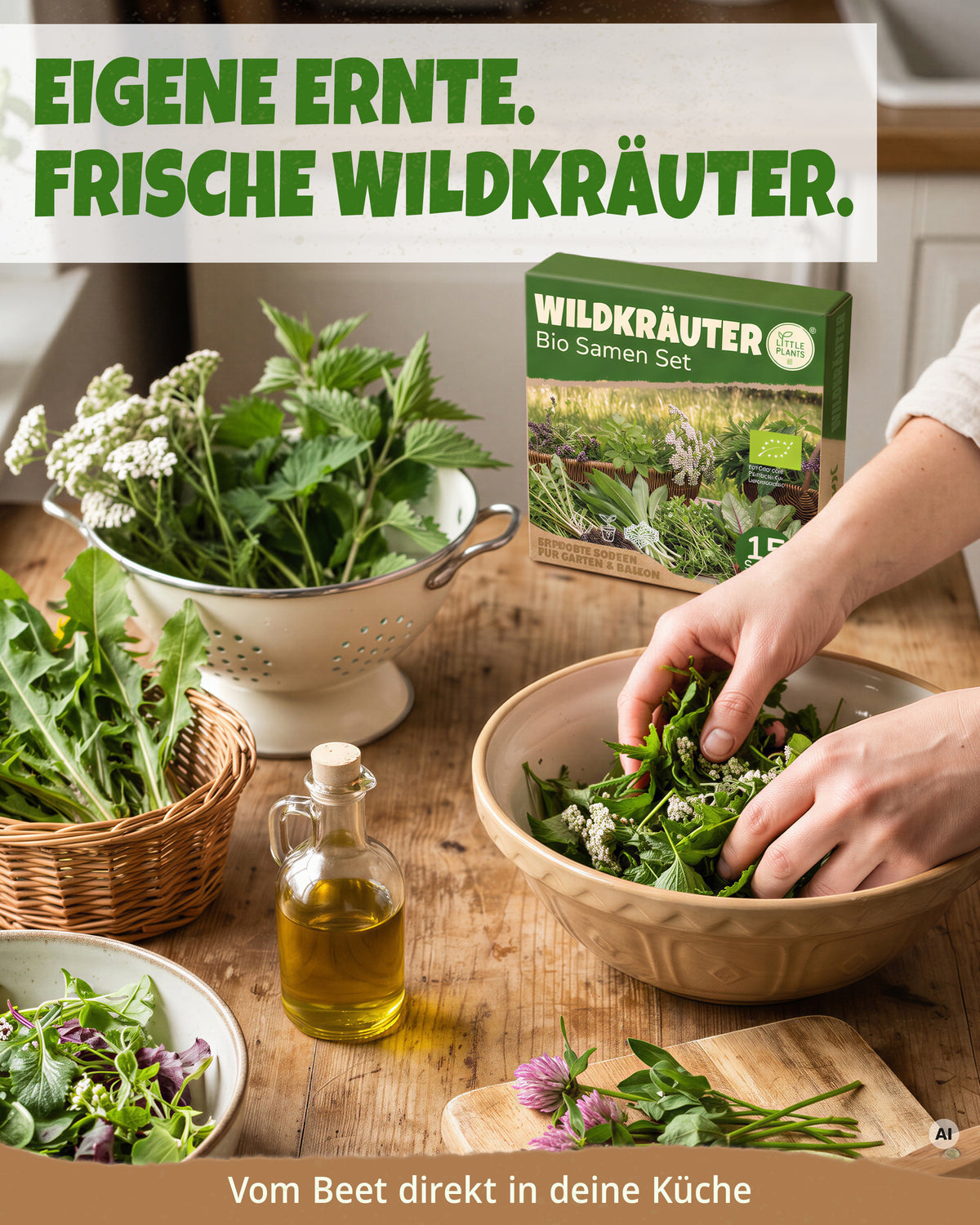 Bio-Wildkräuterset mit 15 Sorten