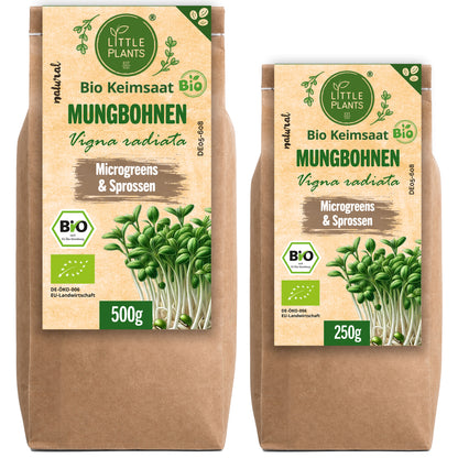 Bio Mungbohnen Keimsaat 250g und 500g