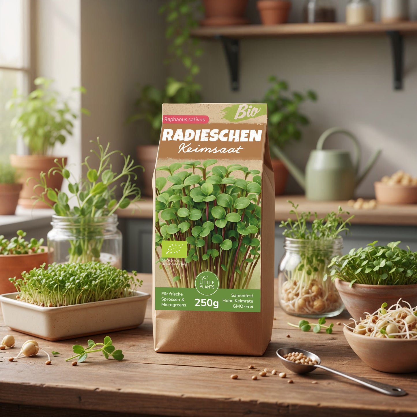 Bio Radieschen Keimsaat 250g und 500g