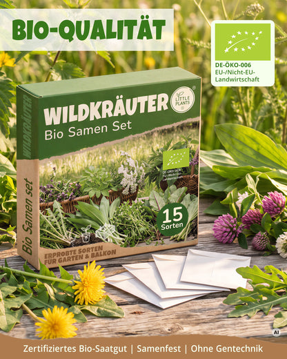 Bio-Wildkräuterset mit 15 Sorten