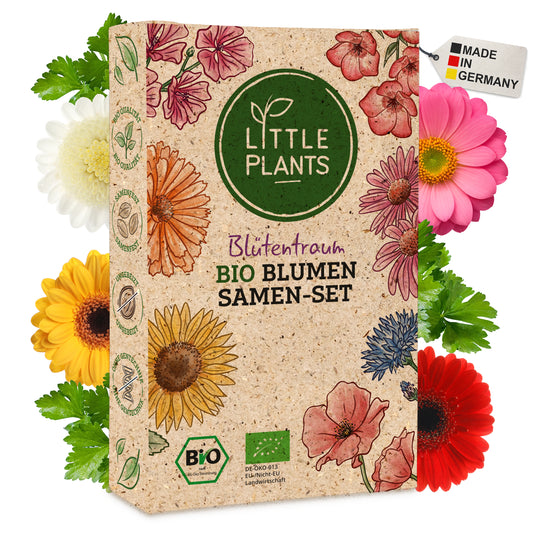 Bio-Blumensamen Set mit 12 Sorten