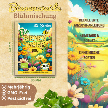 Little Plants Bio Bienenweide mit 32 Sorten 100g