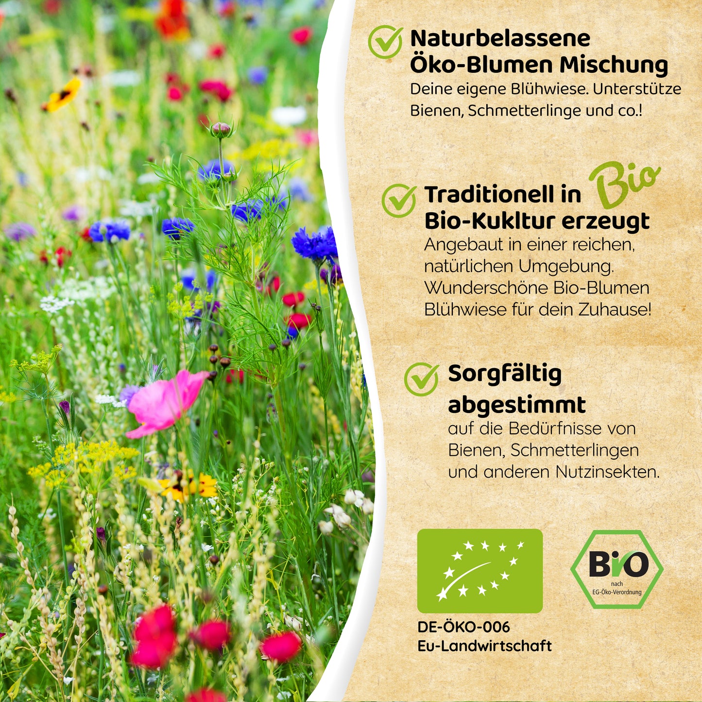 Little Plants Bio Bienenweide mit 32 Sorten 100g