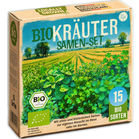 Bio Kräutersamen Probierset mit 15 Sorten