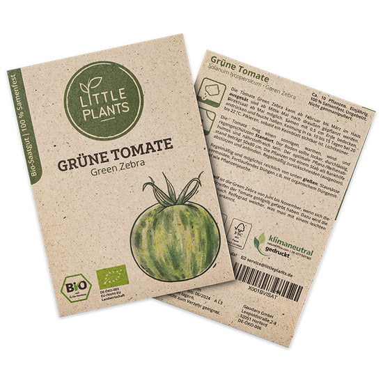 Bio-Tomate Green Zebra (Solanum lycopersicum) | Alte Sorte | 10 Pflanzen