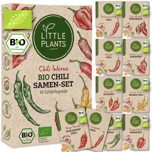 Bio-Chili Samen Set mit 10 Sorten